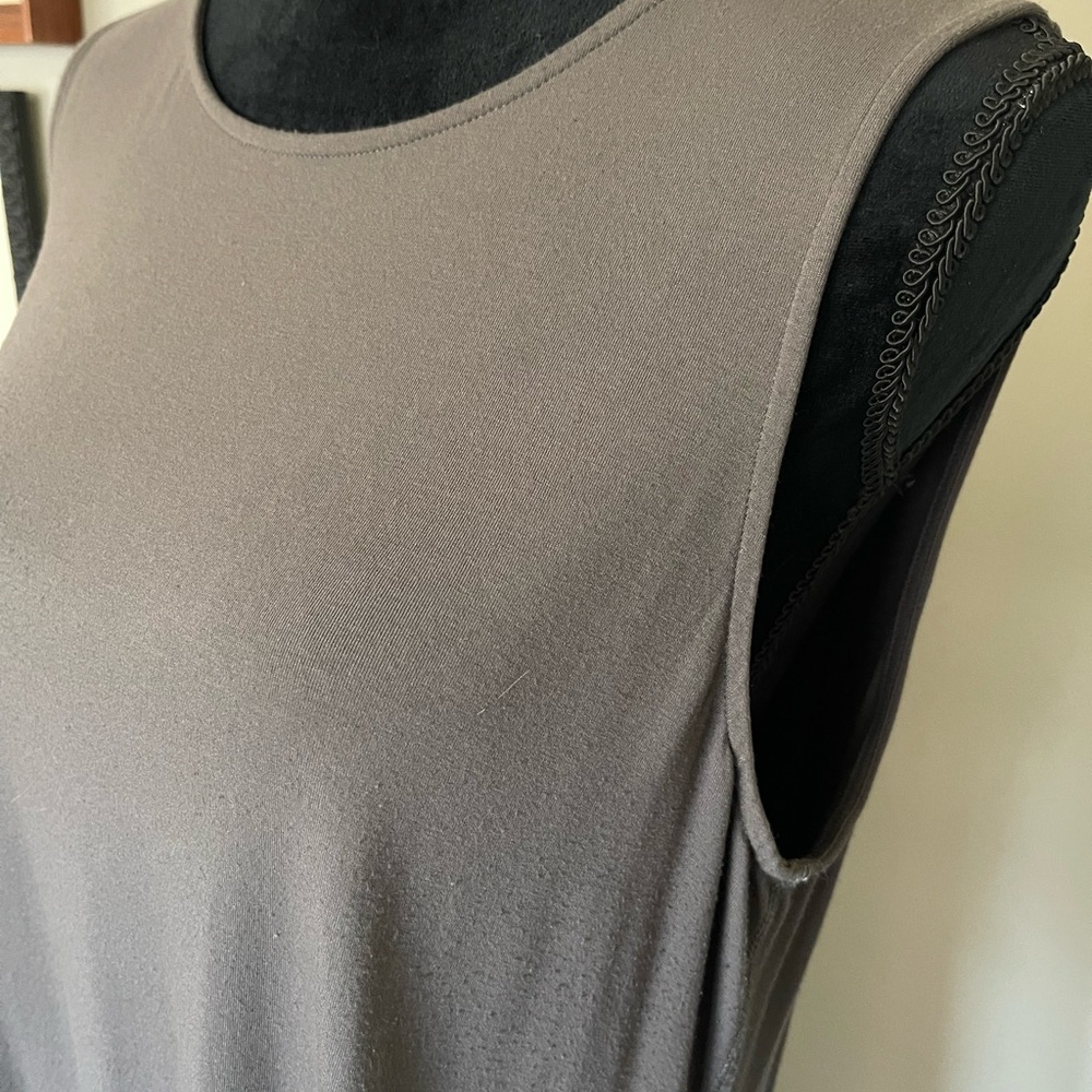 Eileen Fisher asymmetrical knit dress - Picture 2 of 4